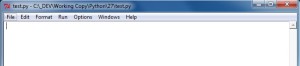 Empty python file